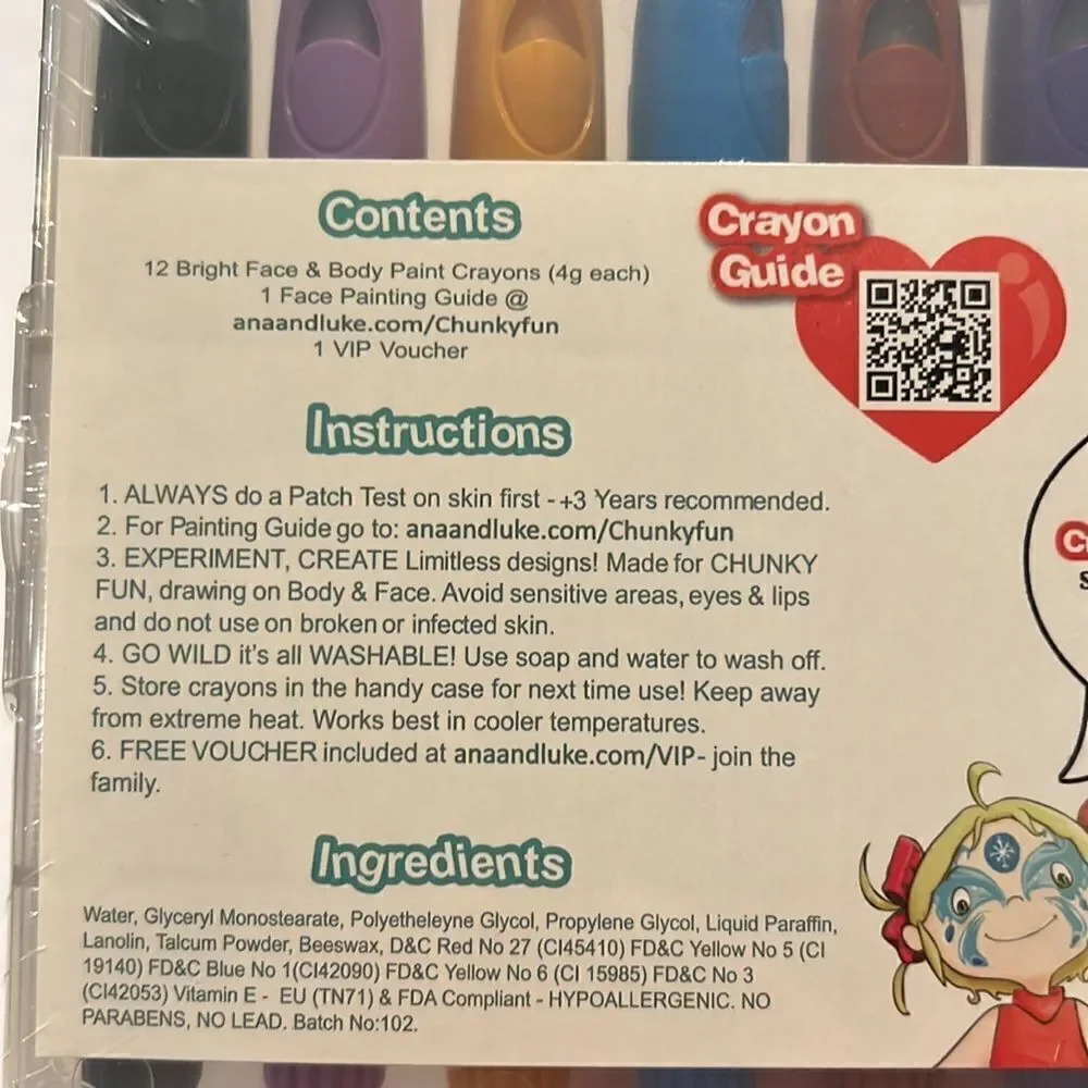 Face paint crayons 🖍 set